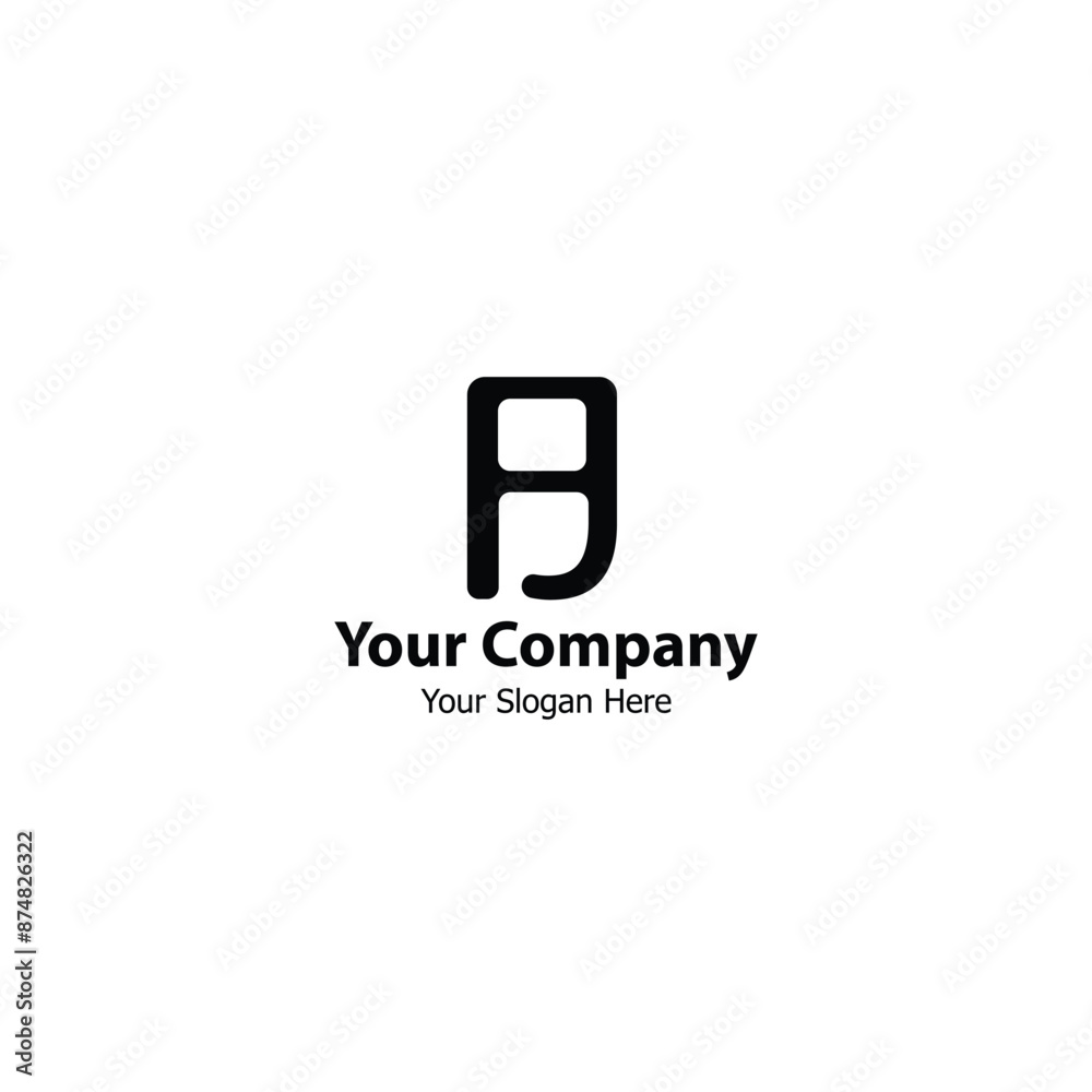 AJ Monogram logo design, ideal for your brand identity AJ Company. AJ Monogram logo design, ideal for your brand identity AJ Company.