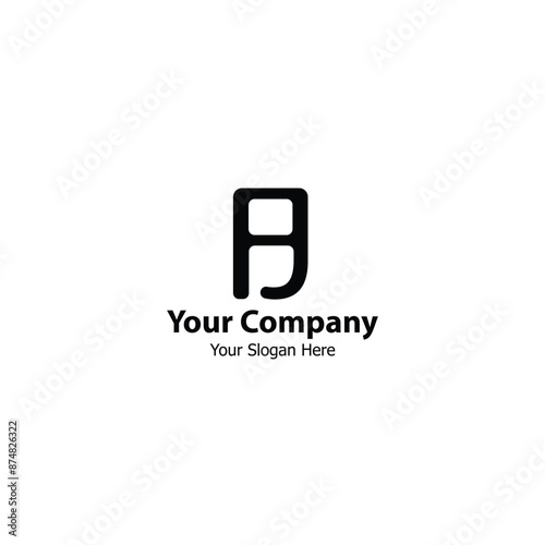 AJ Monogram logo design, ideal for your brand identity AJ Company.
