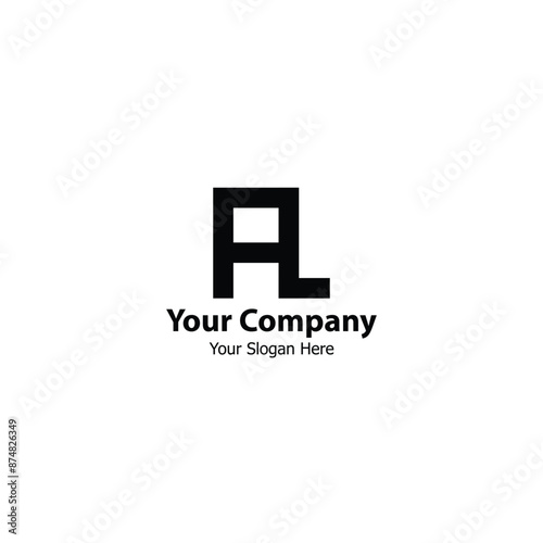 AL Monogram logo design, ideal for your brand identity AL Company.