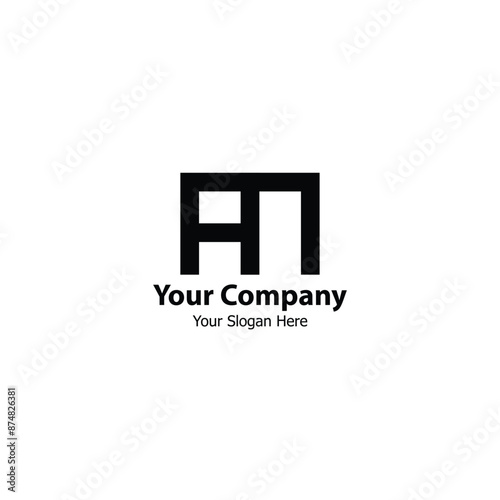 AM Monogram logo design, ideal for your brand identity AM Company.