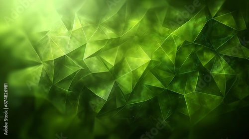 A radiant abstract background of light and dark green shades, suggesting dynamic energy and a sense of motion.