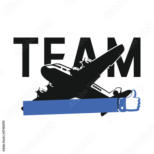 jet team aero plane logo