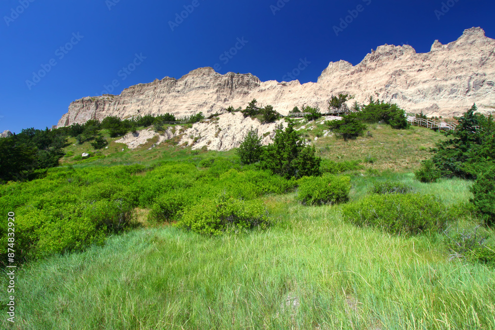 Cliff Shelf at Badlands National Park in South Dakota Cliff Shelf at Badlands National Park in South Dakota