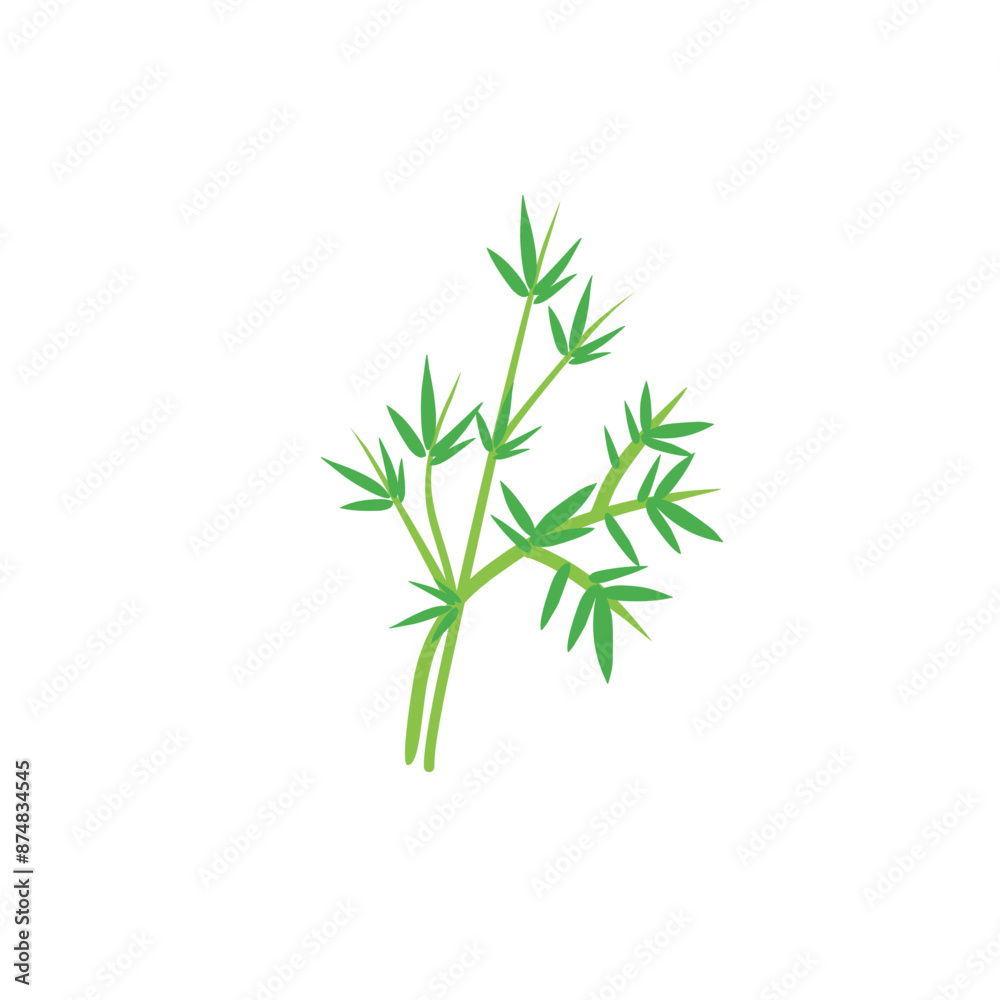 bamboo leaf vector icon bamboo leaf vector icon