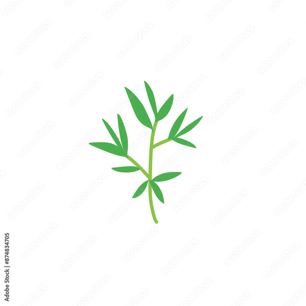 bamboo leaf vector icon bamboo leaf vector icon