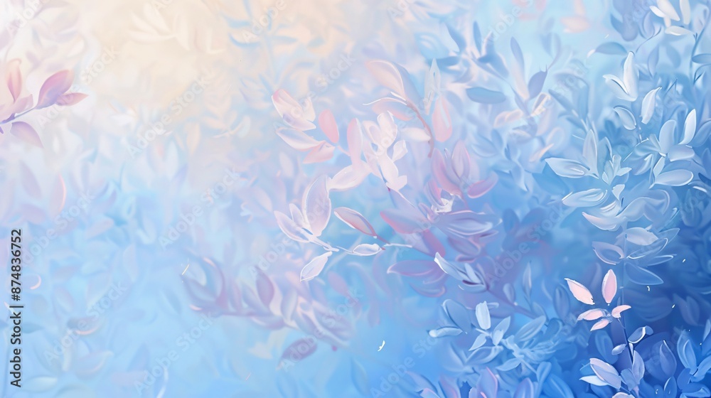 A Dreamy Abstract with Delicate Blue and Pink Hues A Dreamy Abstract with Delicate Blue and Pink Hues