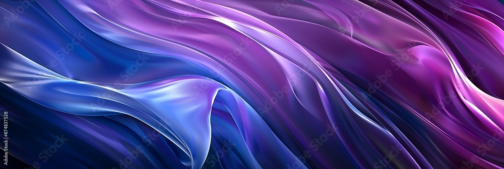 Abstract  digital shape background with a blue and purple gradient.