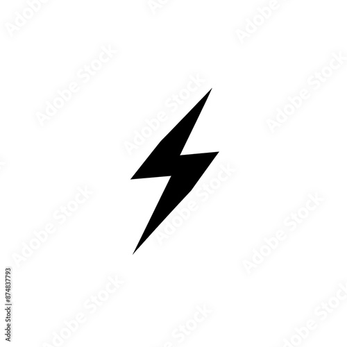 Free Download Black Lightning Bolt Icon - GFXLoad
