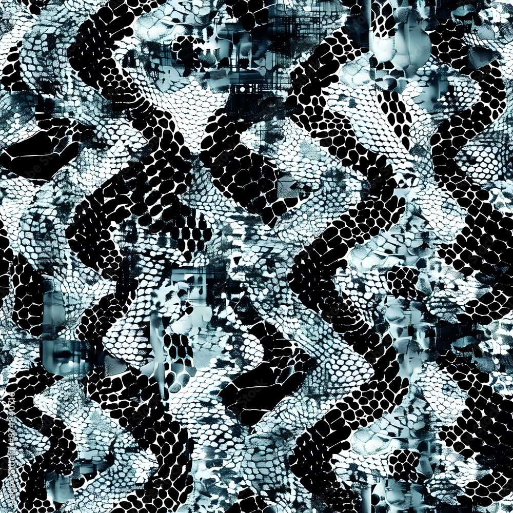Exotic Repeating Snakeskin Background for Design Inspiration Exotic Repeating Snakeskin Background for Design Inspiration