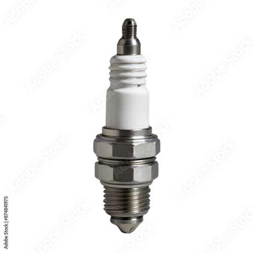 automotive engine spark plug on Isolated transparent background png. generated with AI