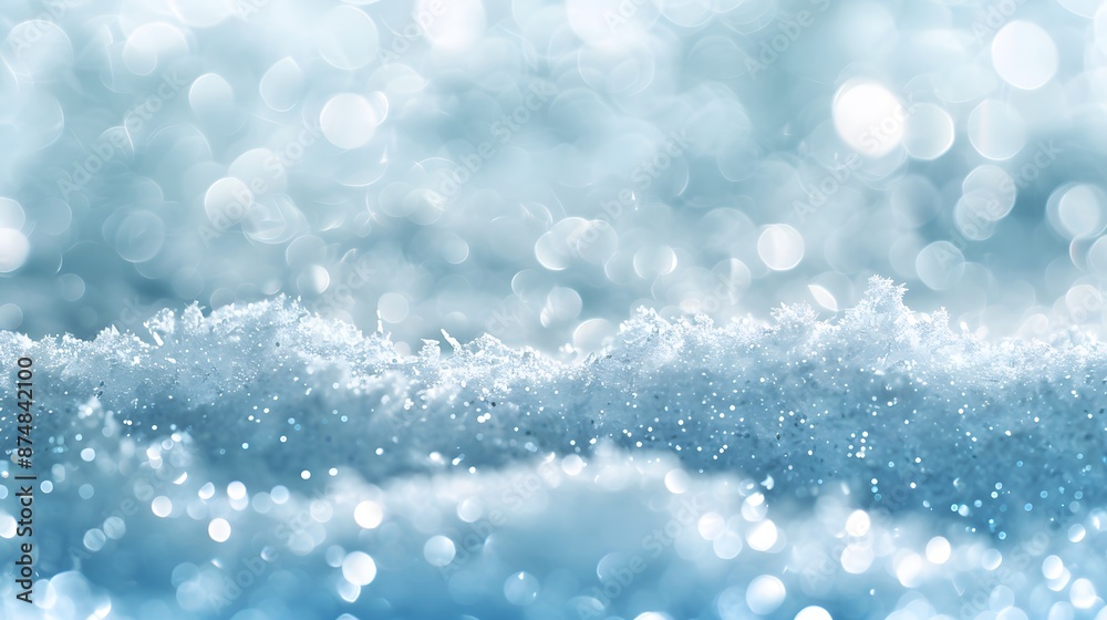 Light snow bokeh background on shiny glitter light blue snow winter for Christmas festive background. Light snow bokeh background on shiny glitter light blue snow winter for Christmas festive background.