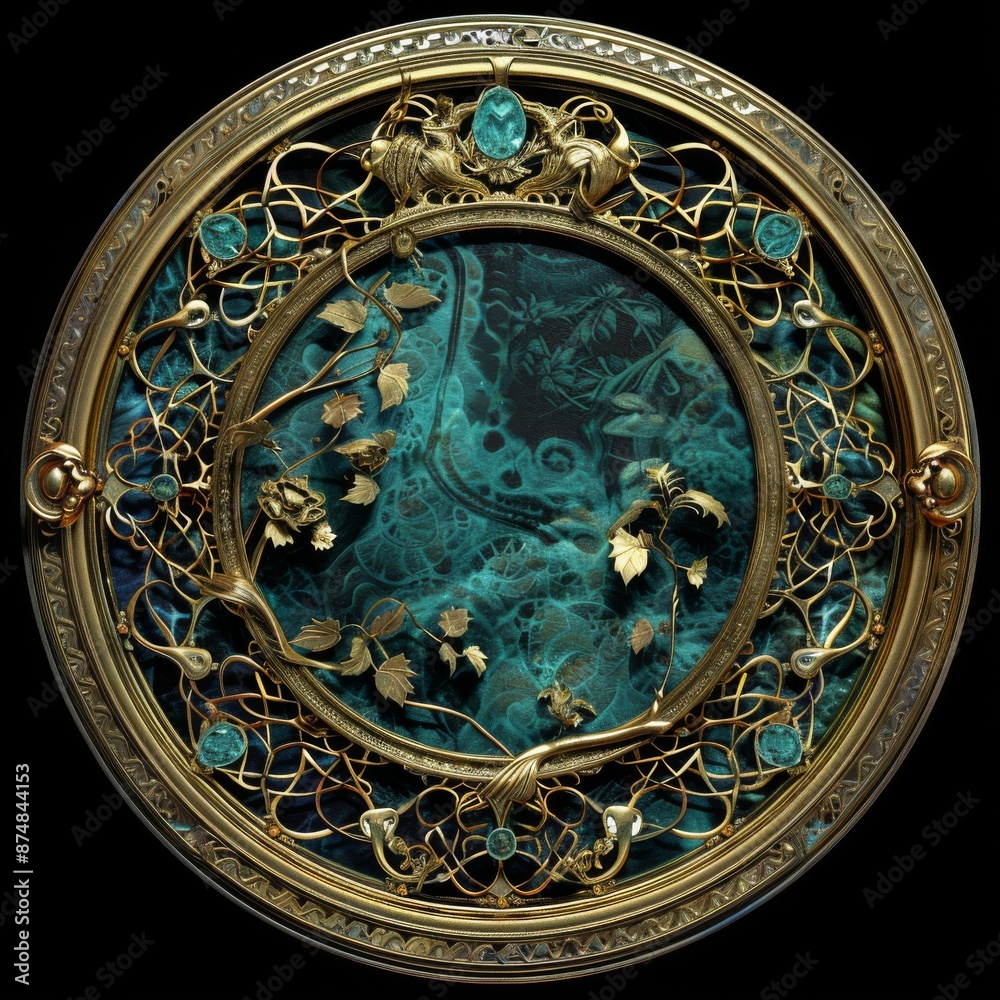Obraz premium Baroque, Barocco Ornate Marble Ceiling Non-Linear Reformation Design with Intricate Accents Depicting Classic Elegance and Architectural Beauty