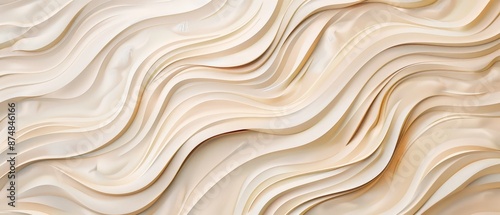 Beige sandstone wave pattern minimal vector illust 191