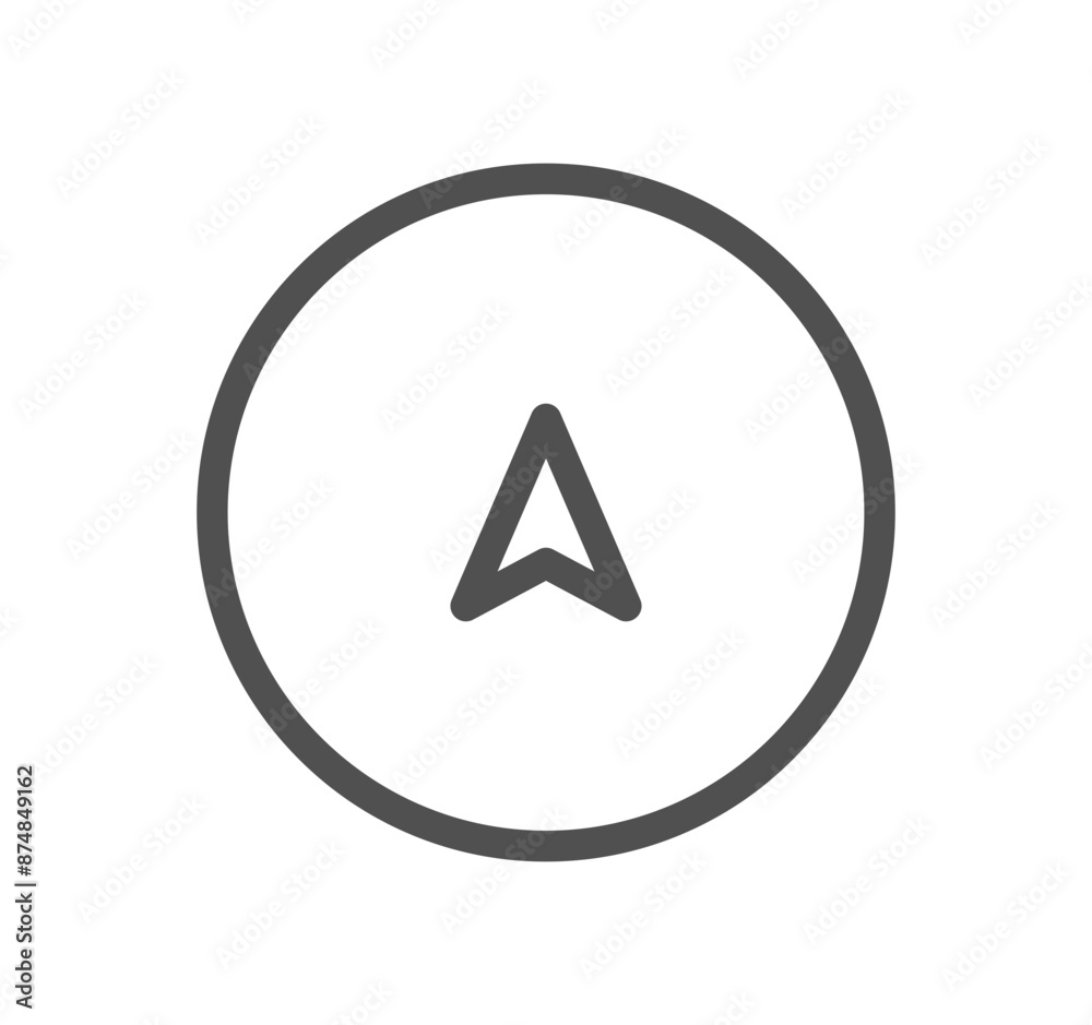 Navigation icon outline and linear vector.
Navigation icon outline and linear vector.
