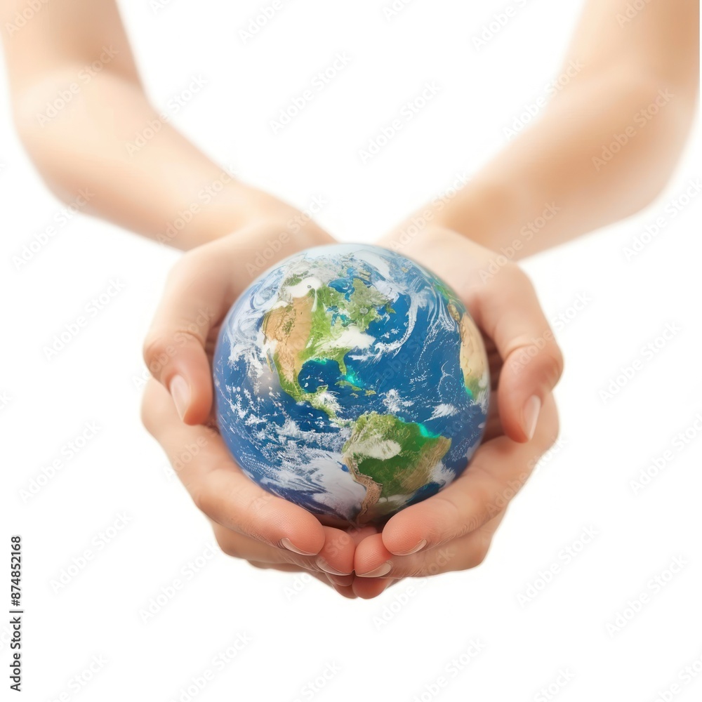 Protecting our Planet: Hands Holding a Globe Protecting our Planet: Hands Holding a Globe