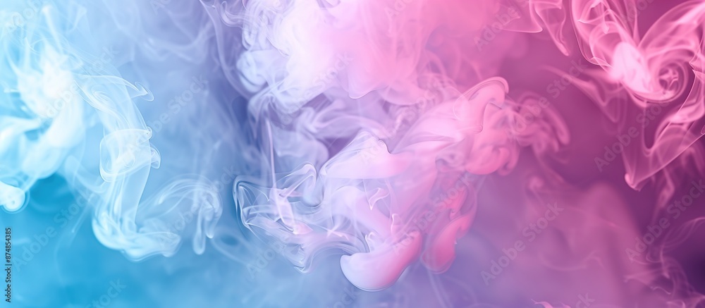 Abstract Smoke with Blue and Pink Hues Abstract Smoke with Blue and Pink Hues