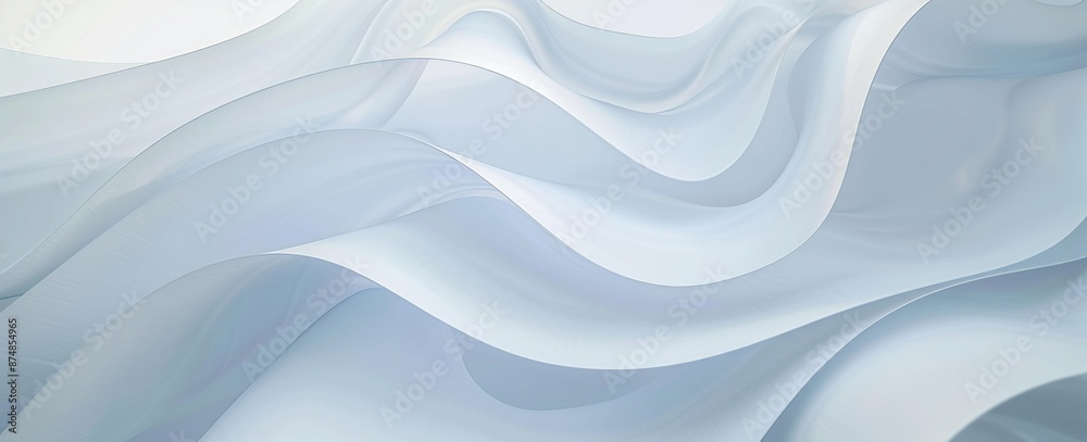 Fototapeta premium Abstract Light Blue Swirling Waves