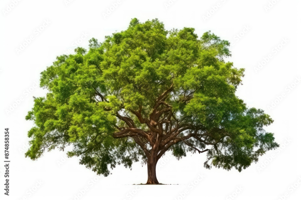 Majestic Isolated Tree on White Background Majestic Isolated Tree on White Background