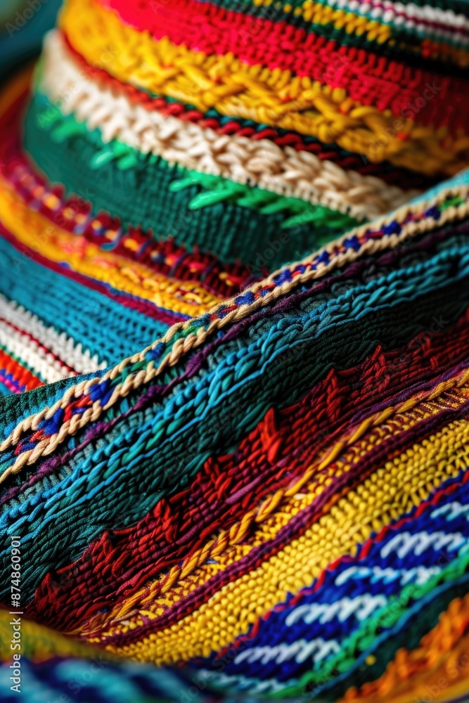 Colorful Hat Close Up Colorful Hat Close Up