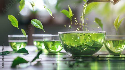 Organic Green Tea Extract Boosting Metabolic Health, Holographic Green Tea Essence photo