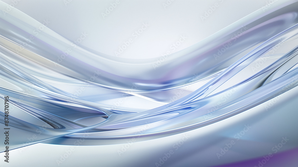 Fototapeta premium macro close up minimalist holographic background, smooth forms