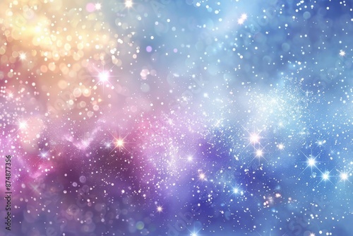 Abstract galaxy with colorful stars, capturing the beauty and mystery of the cosmos.