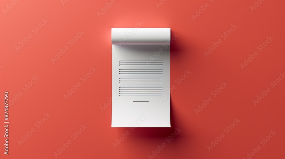 A clean, minimalist document icon with a white tone and paper style.