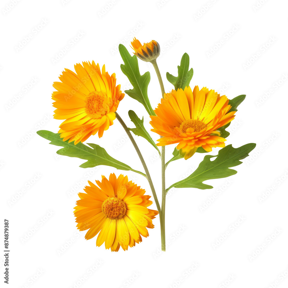 Calendula isolate on transparent png.
Calendula isolate on transparent png.