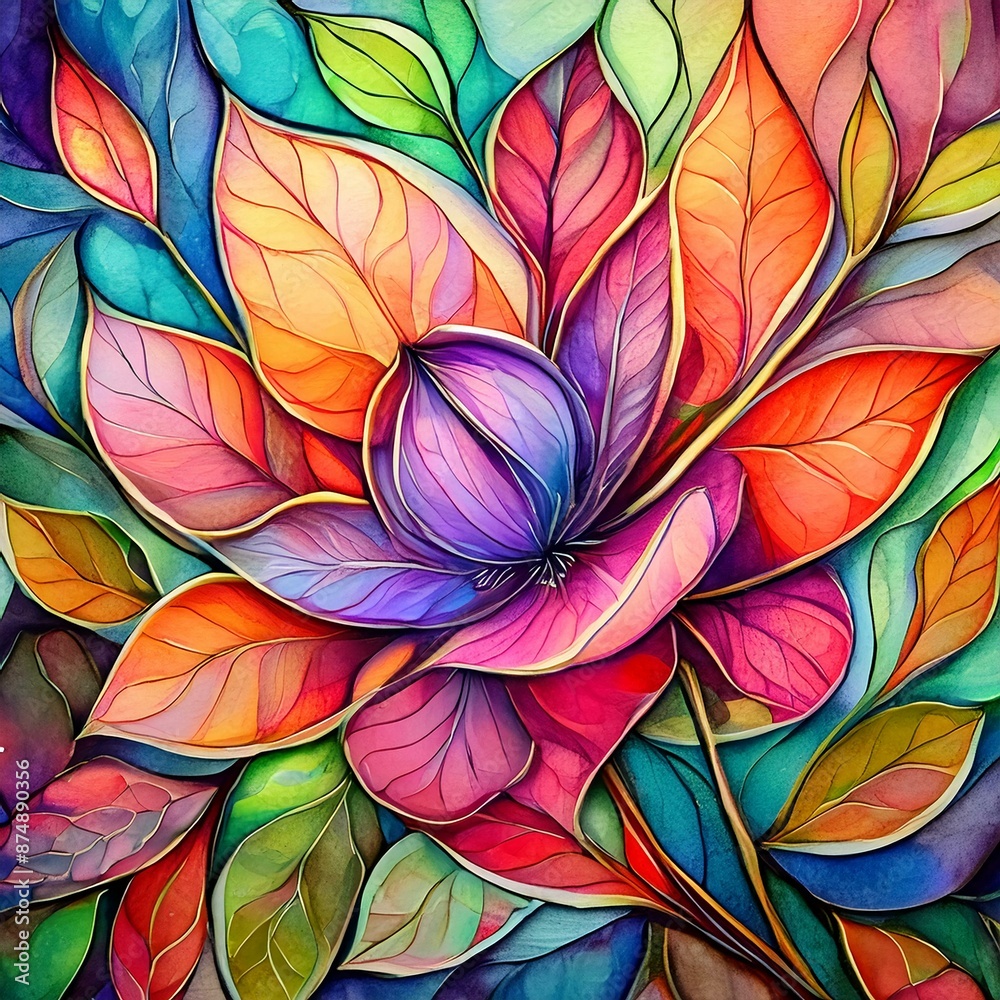 custom made wallpaper toronto digitalNew Watercolor paintings landscape with flowers