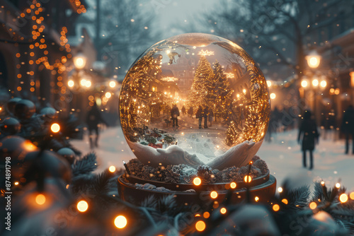 Enchanting Christmas Snow Globe