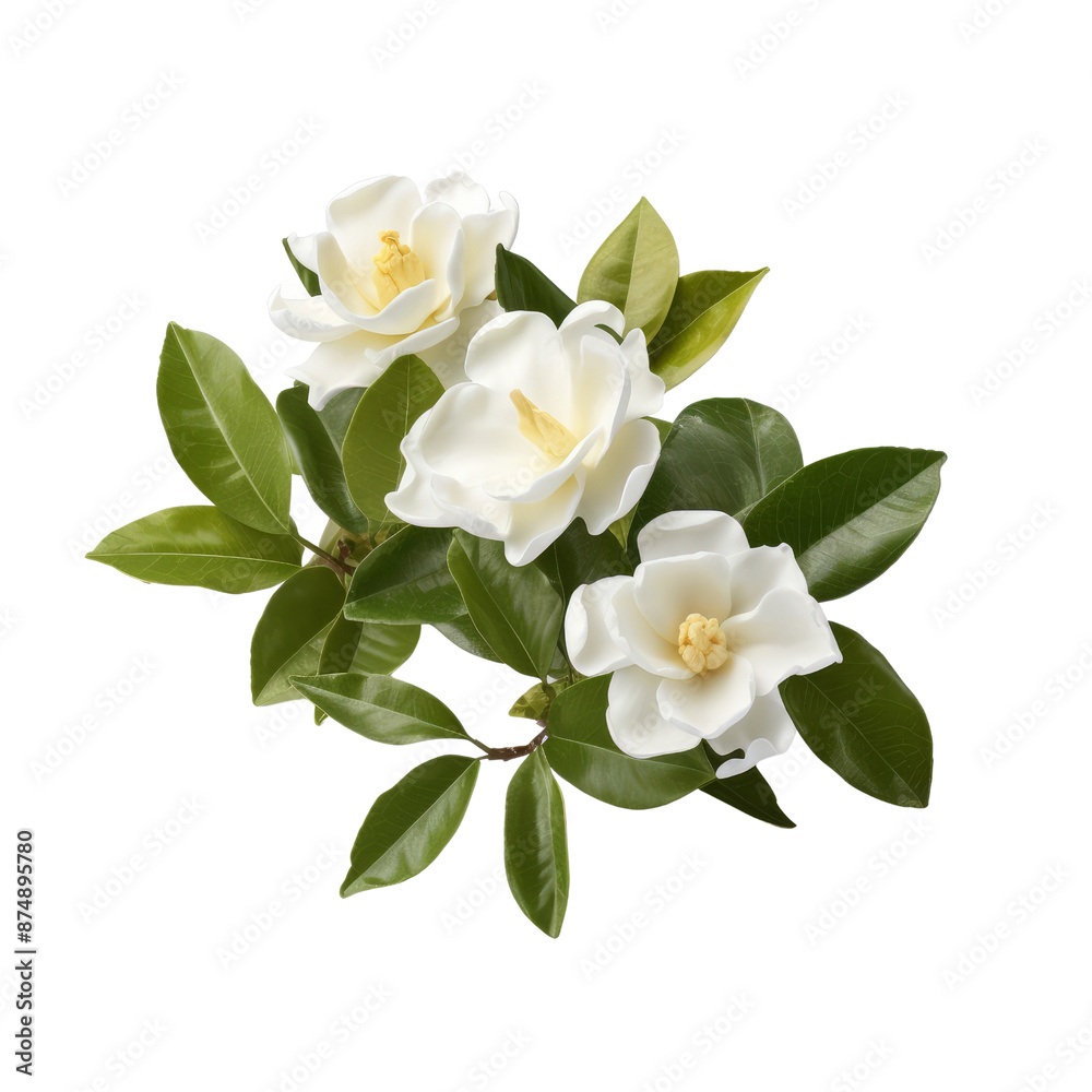 Obraz premium Jasmine flower isolate on transparent png. 
