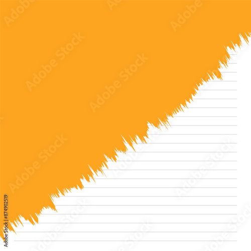 Torn paper with space for your own text. Vector illustration.