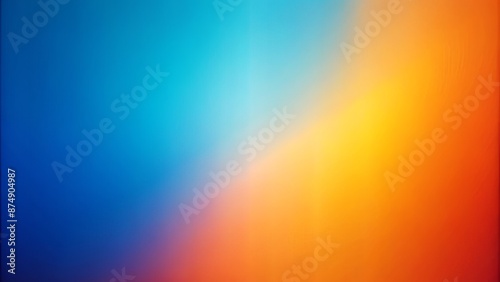 Wallpaper Mural Vibrant abstract gradient background featuring smooth transition of radiant colors from warm orange to cool blue, creating a harmonious verlauf effect. Torontodigital.ca