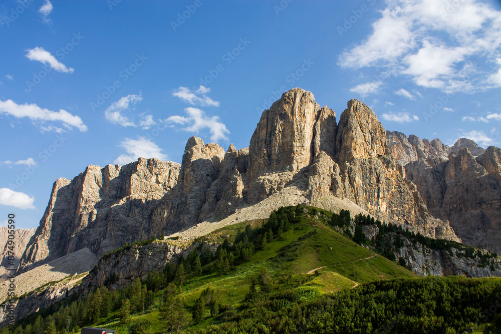 Obraz premium Alpine landscape in Val Gardena