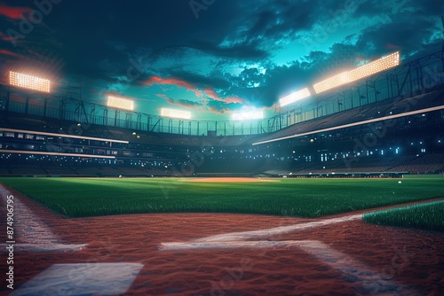 a baseball stadium, ultra realistic 