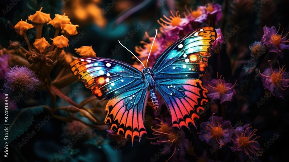 A colorful butterfly A colorful butterfly