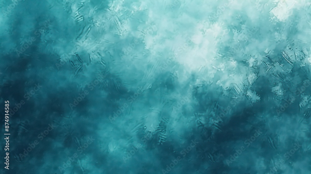 Abstract Teal and White Watercolor Texture