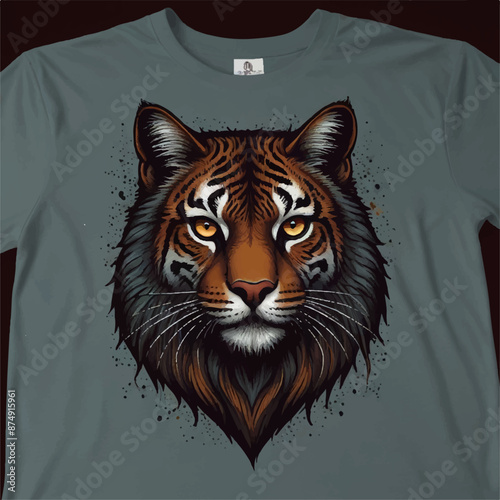 tiger head illustration