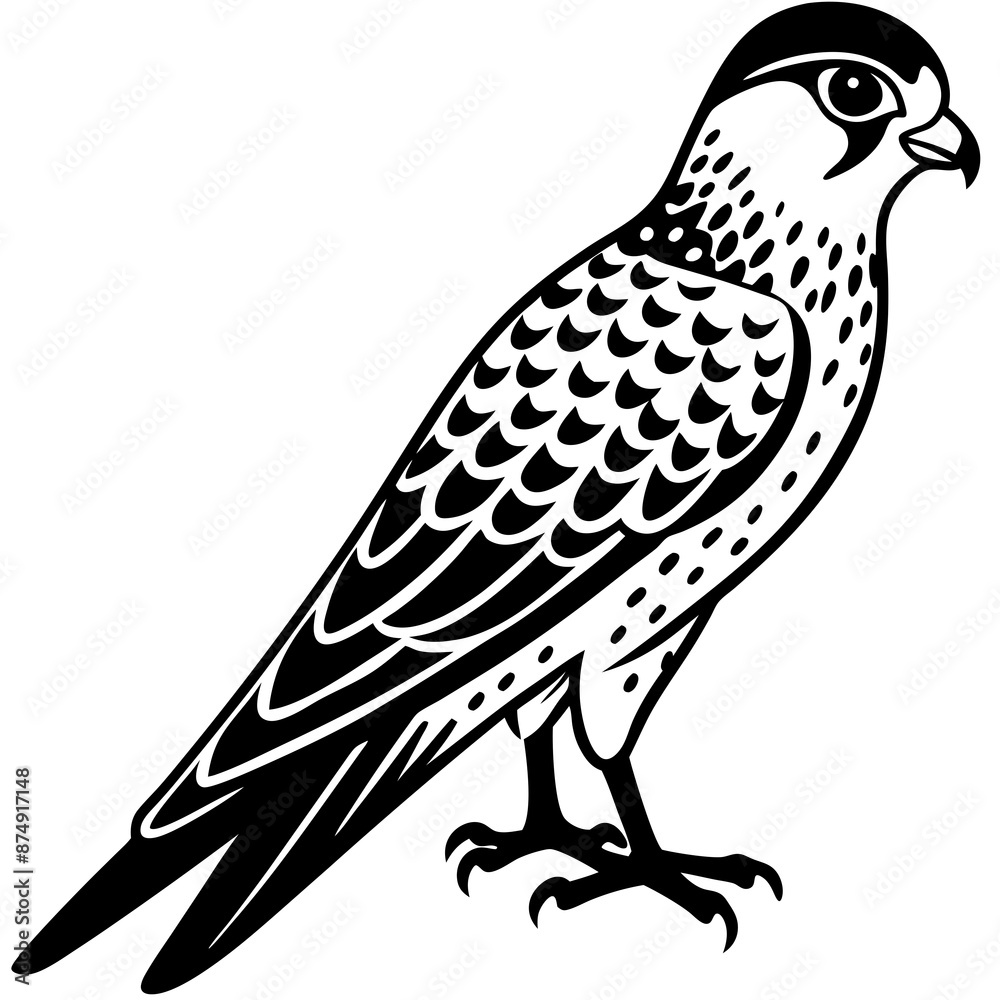 Kestrel vector silhouette Kestrel vector silhouette