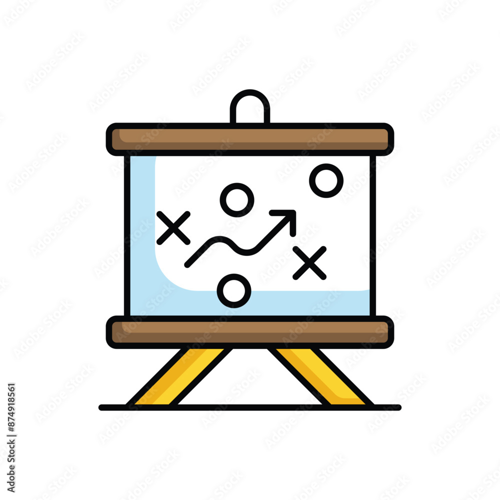 Strategy icon design with white background stock illustration Strategy icon design with white background stock illustration