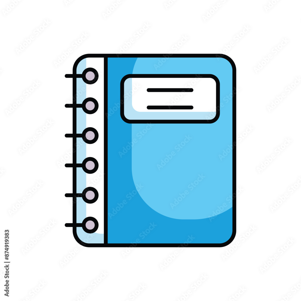 Diary icon design with white background stock illustration Diary icon design with white background stock illustration