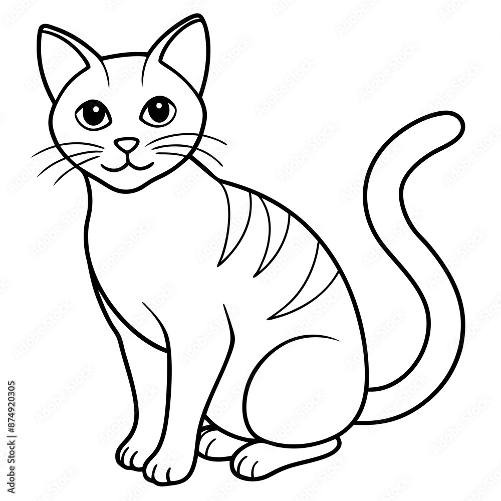 Cat lineart vector illustration Cat lineart vector illustration