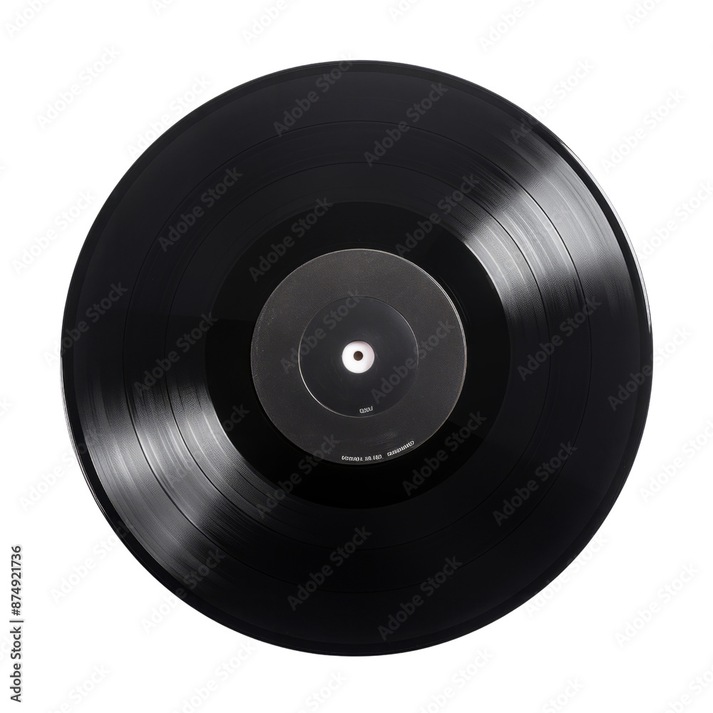 Old vinyl disc isolate on transparent png.
Old vinyl disc isolate on transparent png.