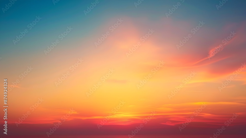 Smooth Sunset Gradient Background with Warm and Relaxing Colors Smooth Sunset Gradient Background with Warm and Relaxing Colors