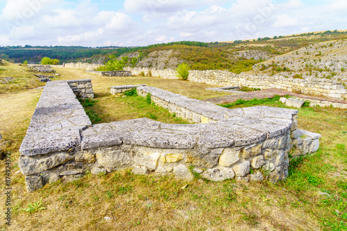 Obraz na płótnie The ruins of the medieval fortress of Cherven w salonie