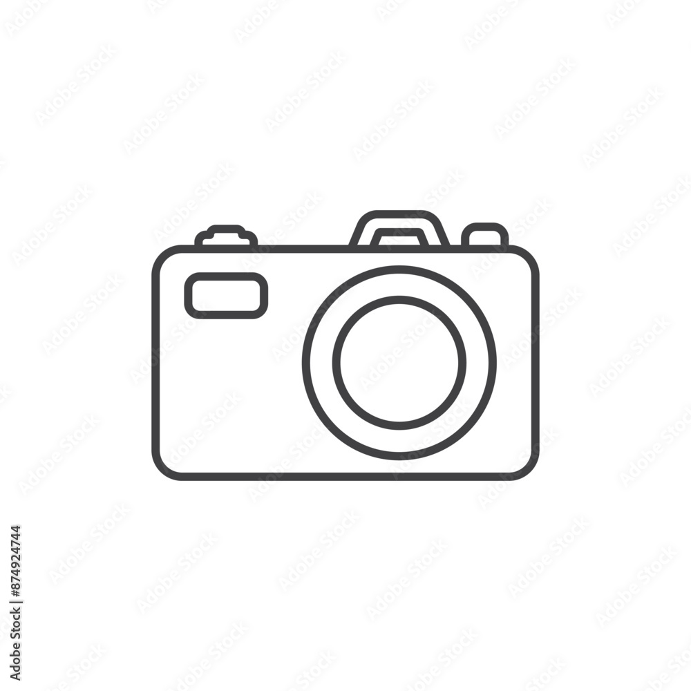 Camera icon in flat style. Photography vector illustration on isolated background. Photo sign business concept. Camera icon in flat style. Photography vector illustration on isolated background. Photo sign business concept.