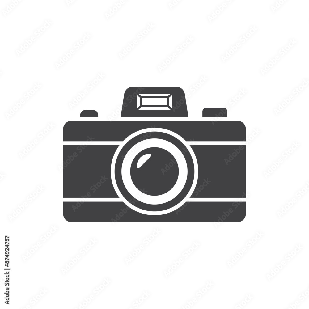 Camera icon in flat style. Photography vector illustration on isolated background. Photo sign business concept. Camera icon in flat style. Photography vector illustration on isolated background. Photo sign business concept.