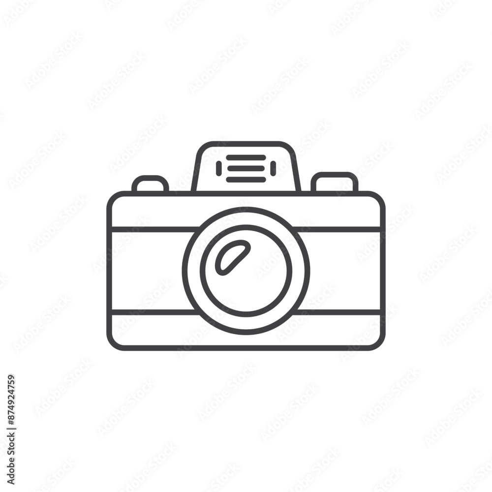 Camera icon in flat style. Photography vector illustration on isolated background. Photo sign business concept. Camera icon in flat style. Photography vector illustration on isolated background. Photo sign business concept.