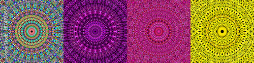 Geometric floral mandala background collection