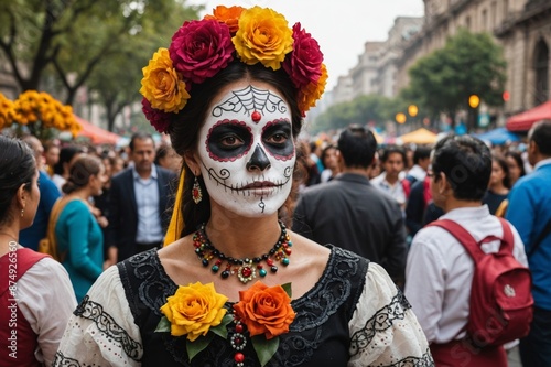 Dia de muertos festival in Mexico City